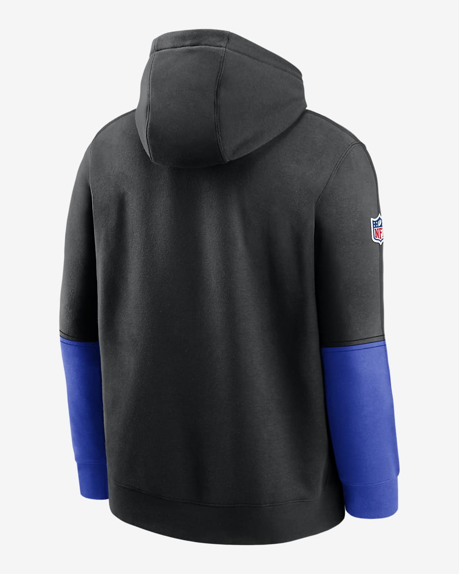 Rams hooded pullover sideline team issued top